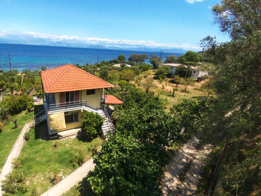 Aerial photo of the house