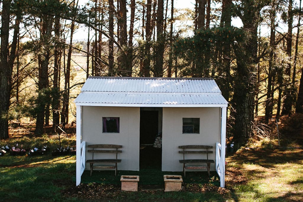 Kids are welcome with a cubby house and plenty of games and activities.