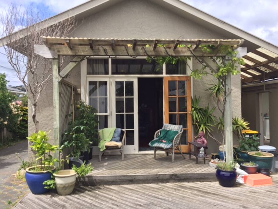 Rear deck area