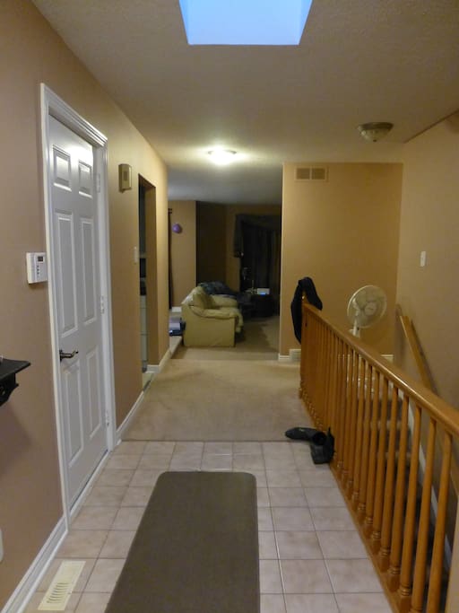 The entrance way.