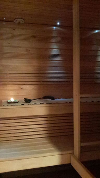 Enjoy a hot steam in the sauna.