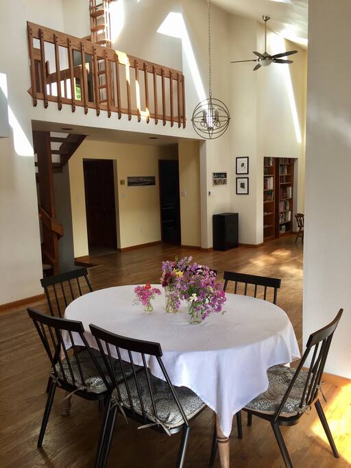 Main floor entry with stairs to second floor