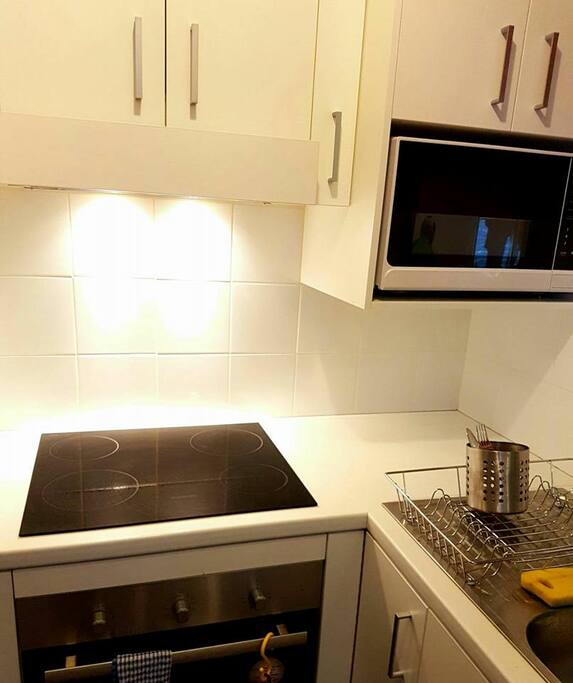 Our Kitchen. Feel free to use our utensils to whip up something simple.