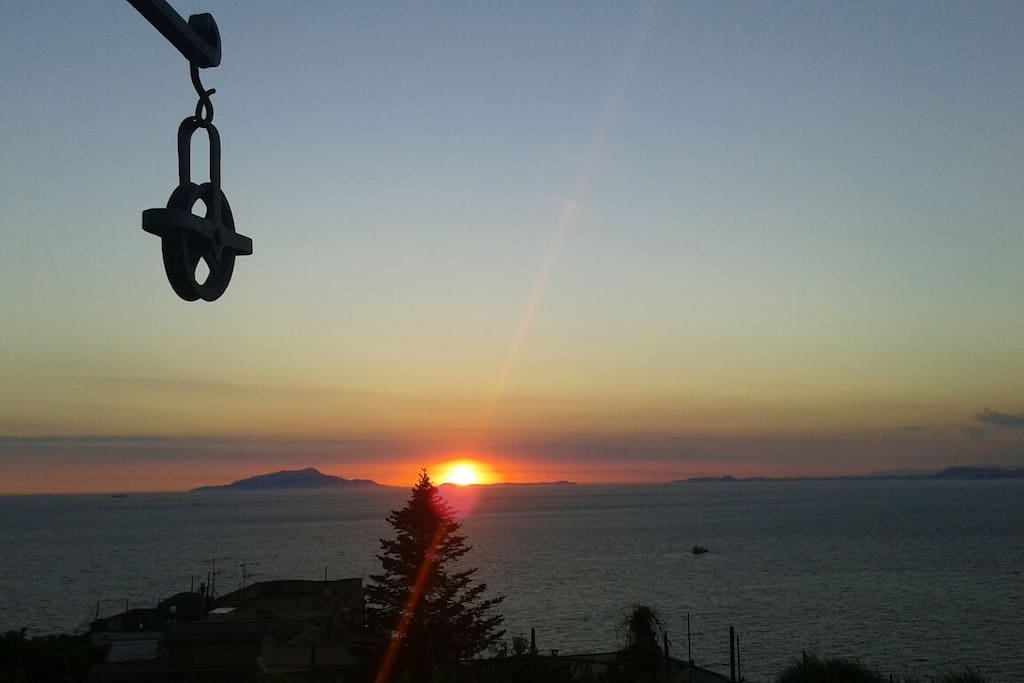 Dreamful sunset from the private terrace...