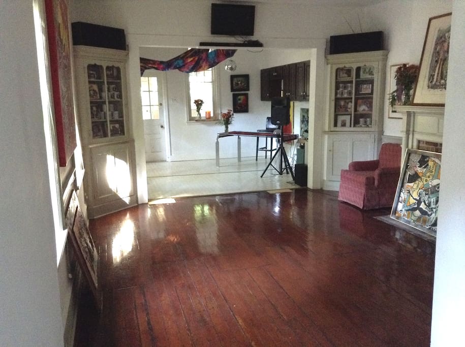 First floor: Meeting Space with small utility kitchen. Shared space -AB&B and Art Gallery.