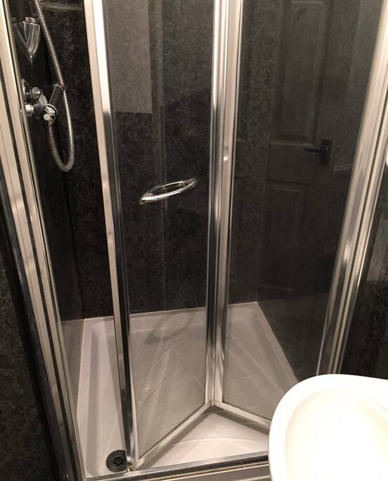 Shower in ensuite bathroom
