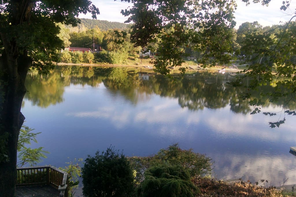 Reflecting encouraged by this River view.