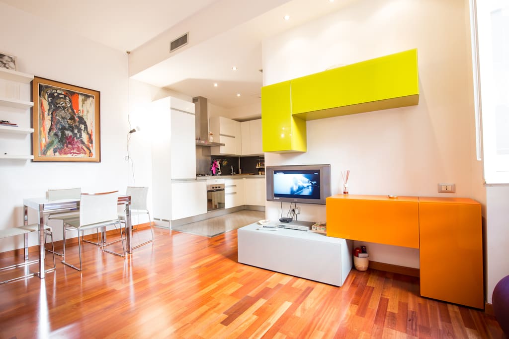 Luxury Apartment in the Center of Rome - Large Living Room