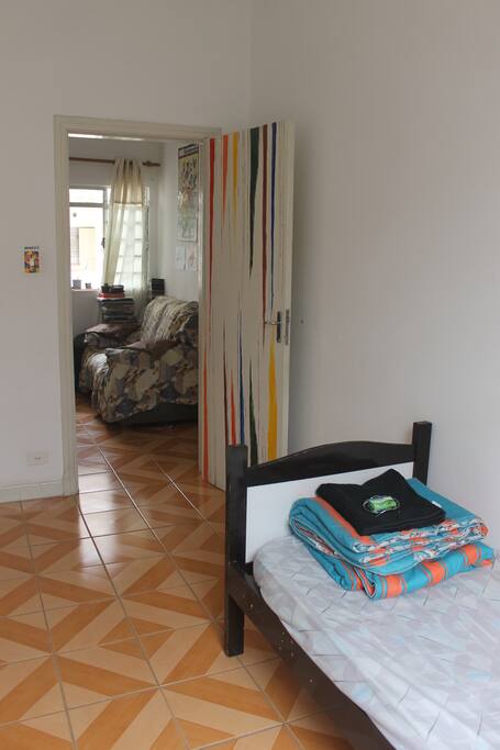 Vista do quarto para sala