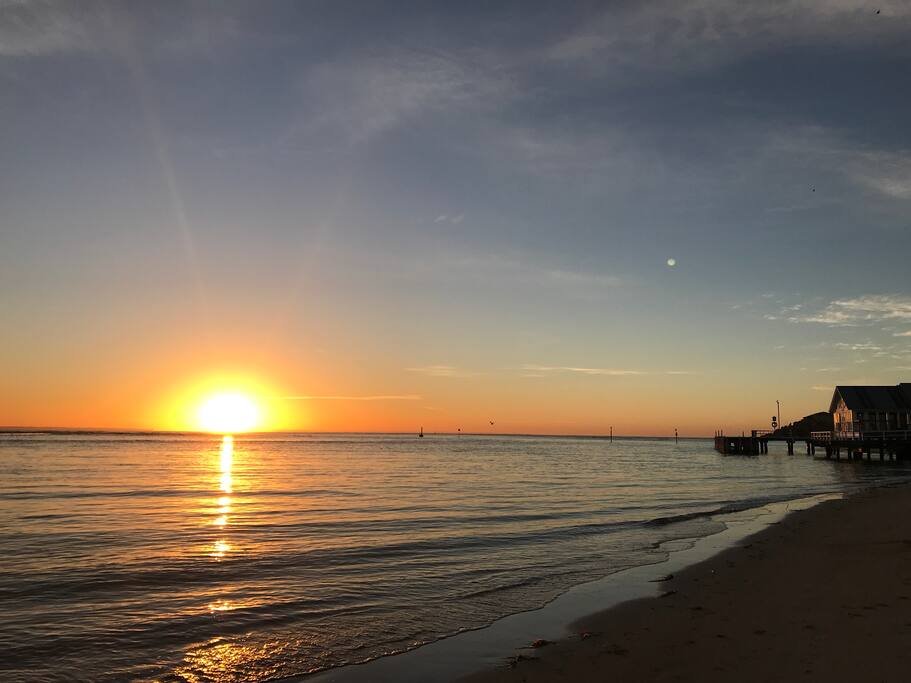 Catch the sunrise. 2 minute walk