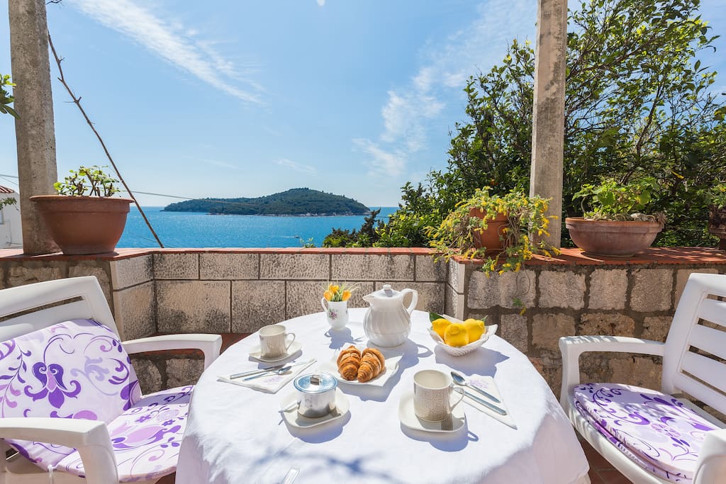 ....and I say....having breakfast on the terrace is something my guests like the most
