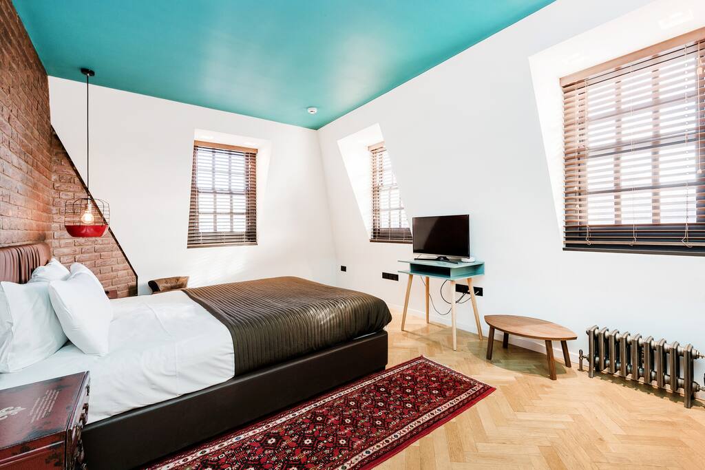 Bed with TV