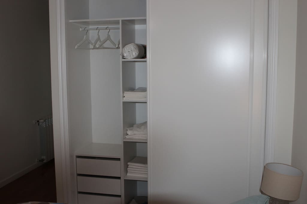 Closets in each room