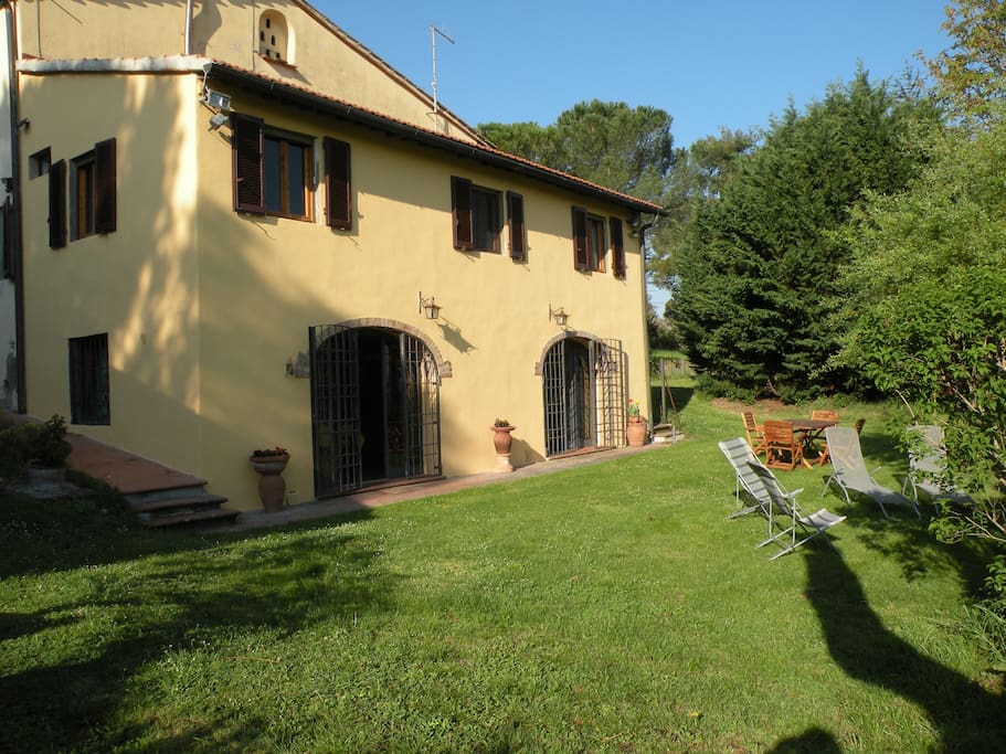 The house and the garden