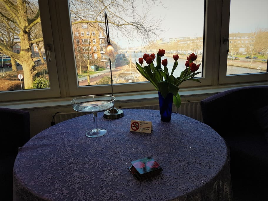 Room with a view on the canal.