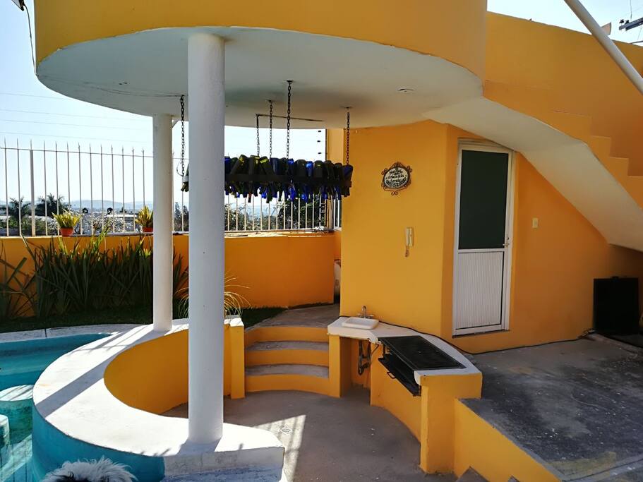 Asador, baño