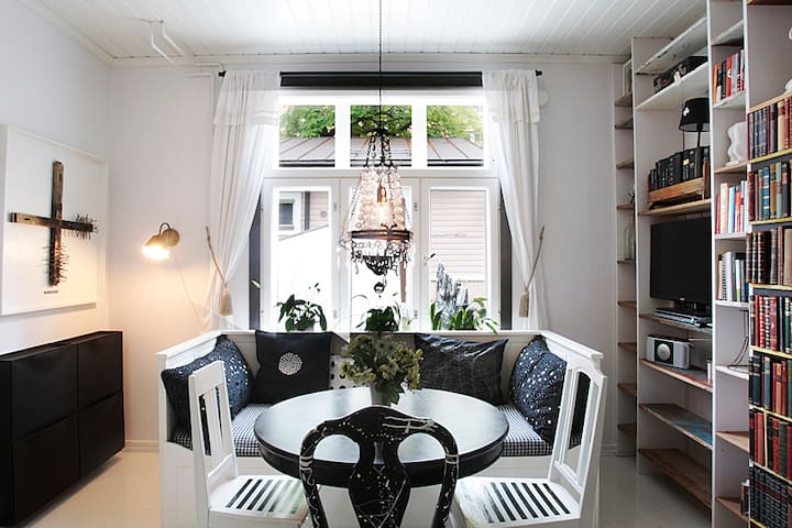 Arty Interior in 1900 Wooden House