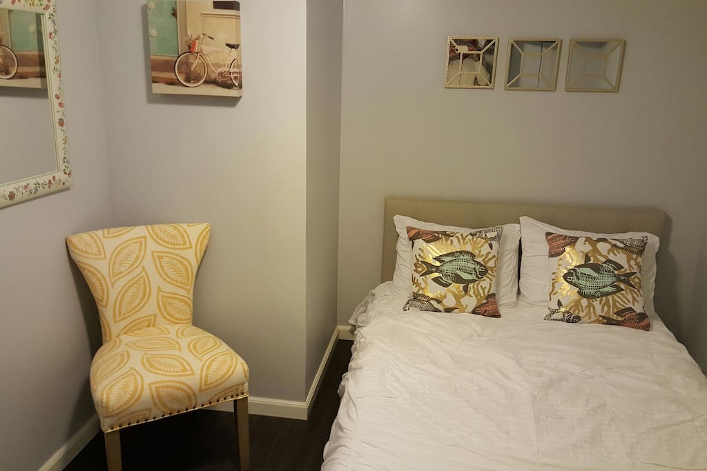 Nice bedroom with natural light from window