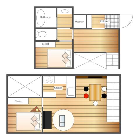 Stylish 2BR Duplex in Harajuku & Omotesando | 80㎡ gallery image 5