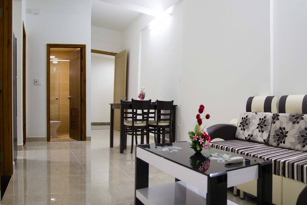 Living room + dining room