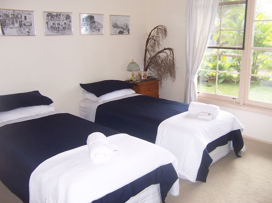 Alternate set up as twin share long single beds