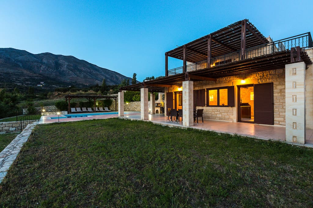 Villa Poseidon is a two level villa that covers 110m2!