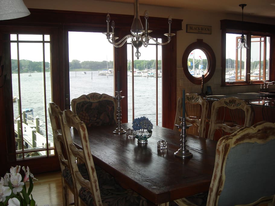 Dining Room overlooking the cove.
