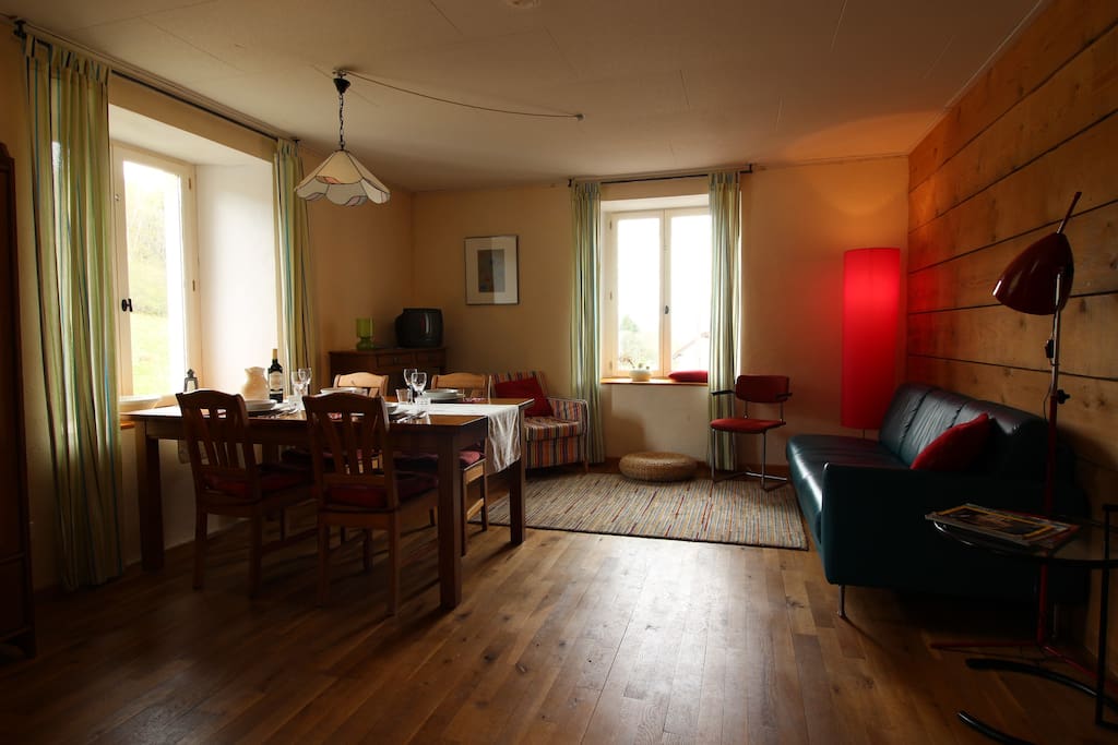 living / woonkamer / salon appartement 'Lin Rouge'