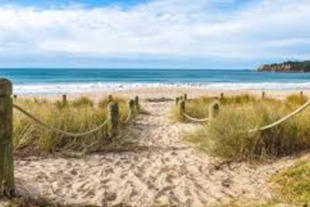 Walking distance to white sandy beach