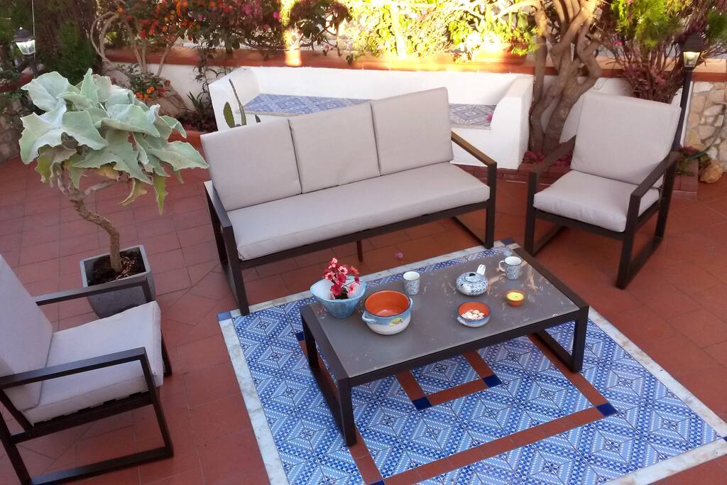 Patio ad uso esclusivo degli ospiti.