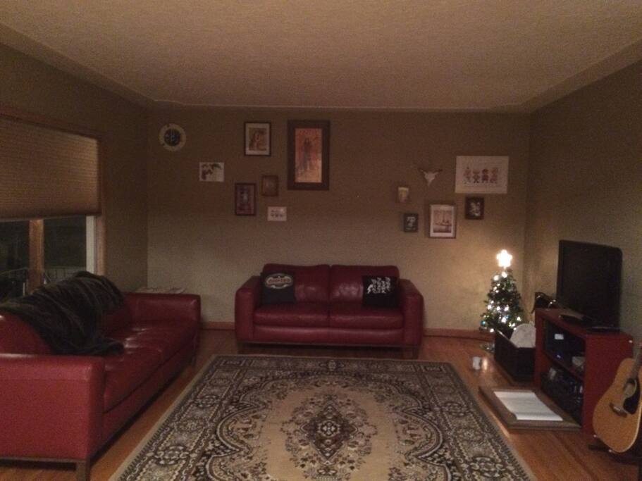 Far half of living room. Great for hanging out.