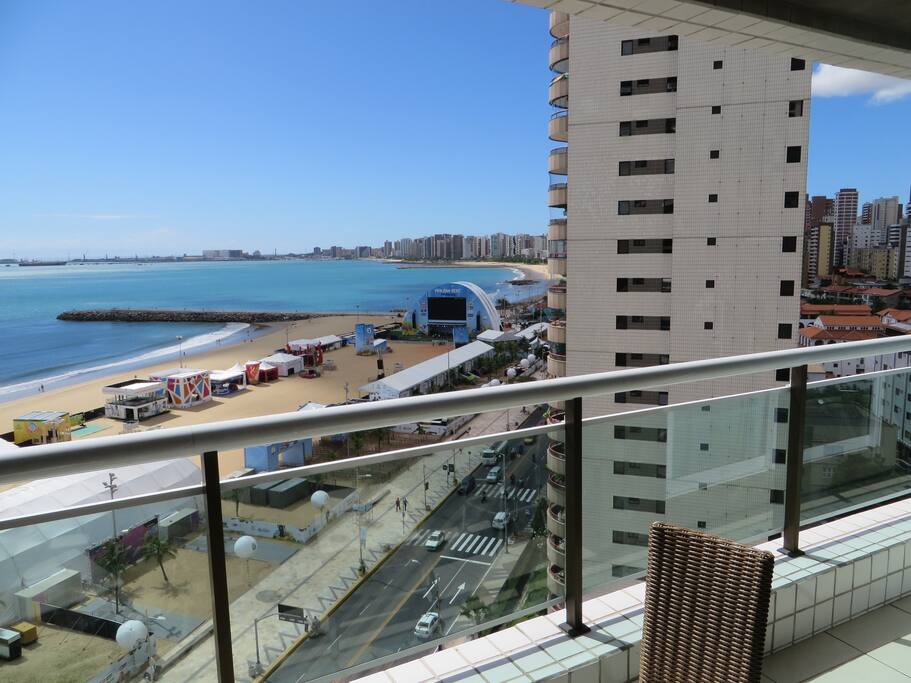 Vista da varanda dos quartos