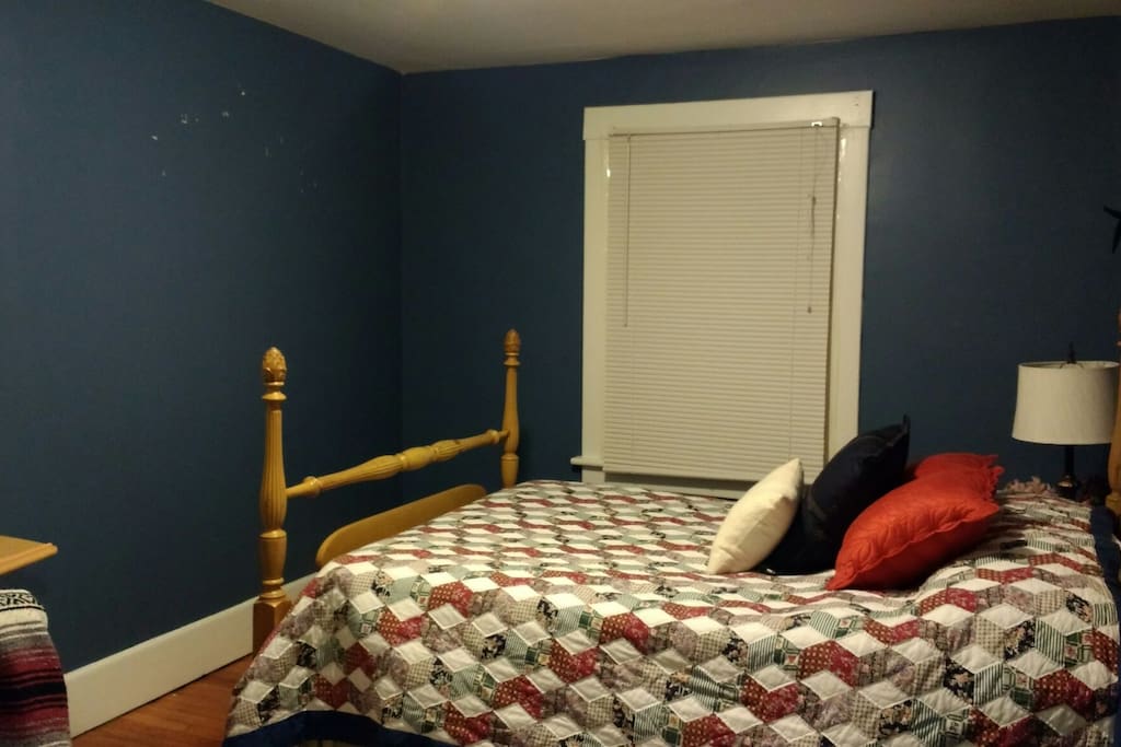 The bedroom.