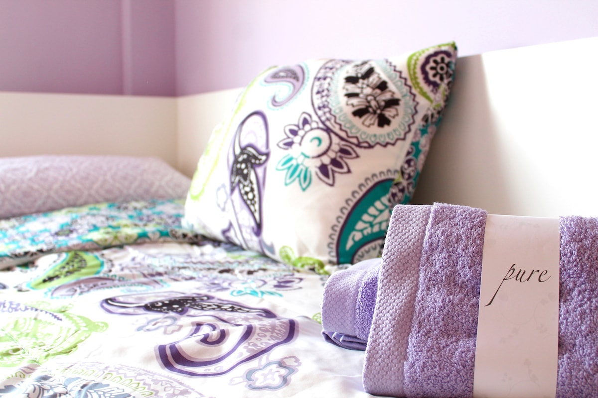 Spálňa s manželskou posteľou na 2. poschodí (2 jednolôžka)