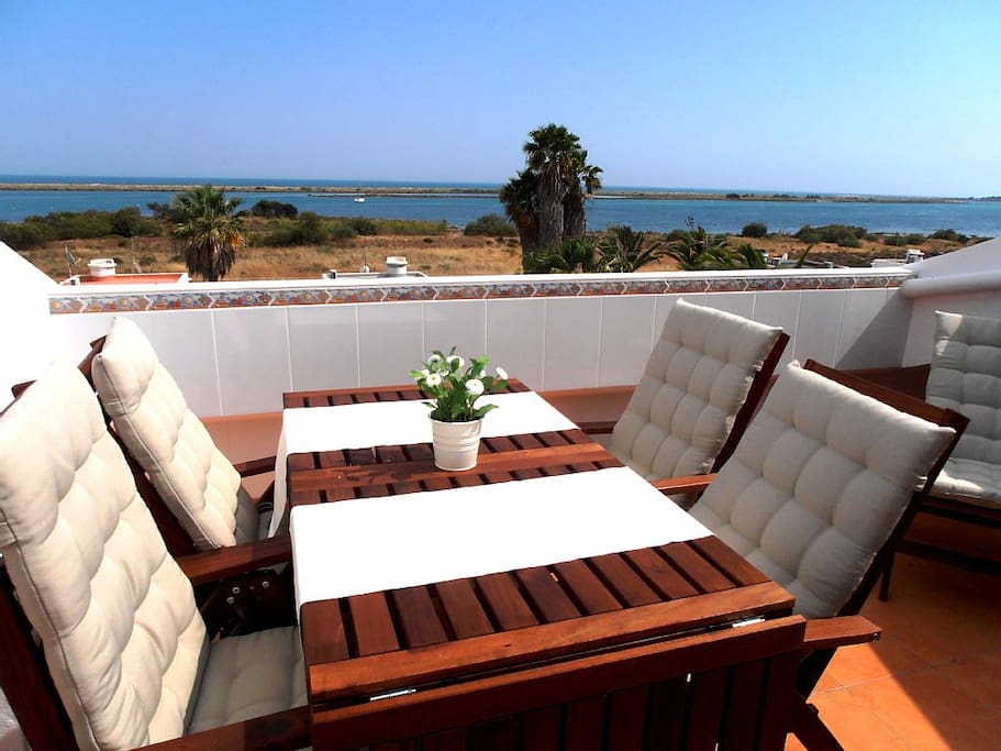 Enjoy the view while relaxing at the terrace