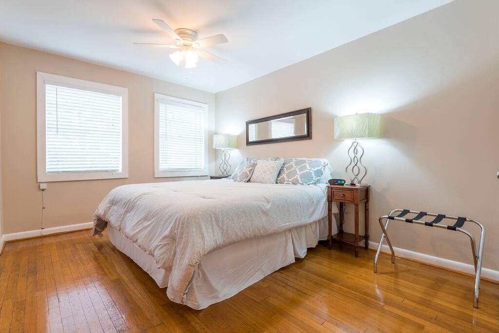 Bedroom 1 with king size bed.