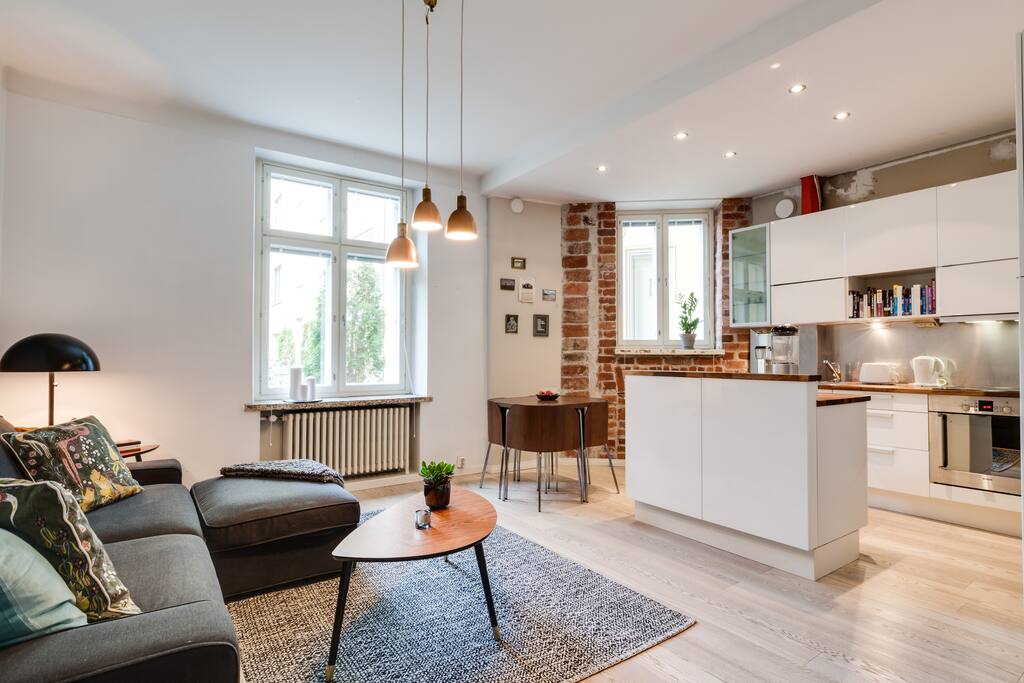 Stylish and peaceful studio in EtuTöölö Apartments for Rent in