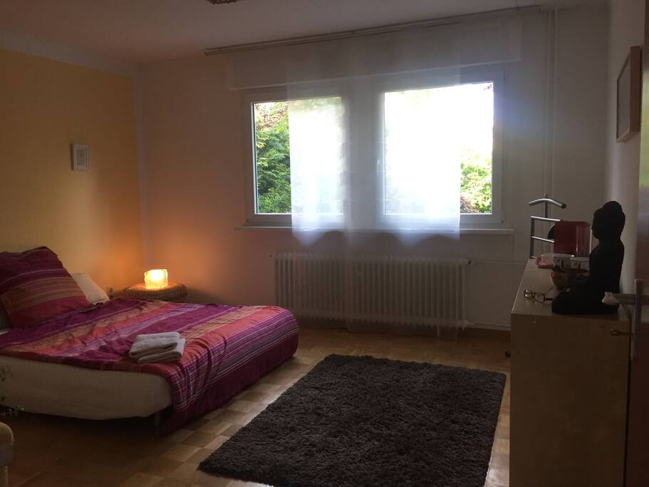 Your room with the bed for 2