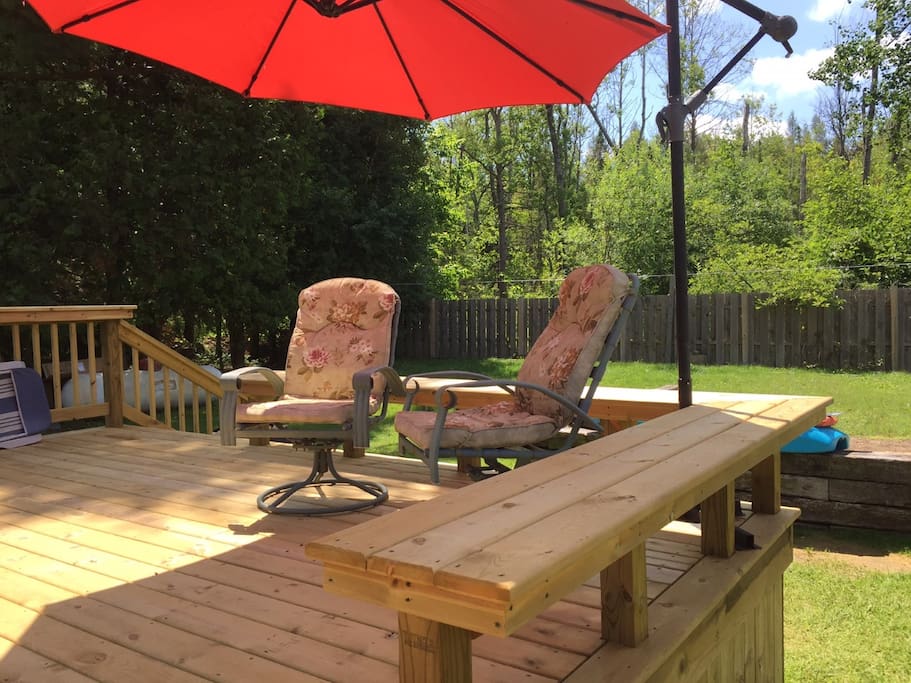 Back deck seating