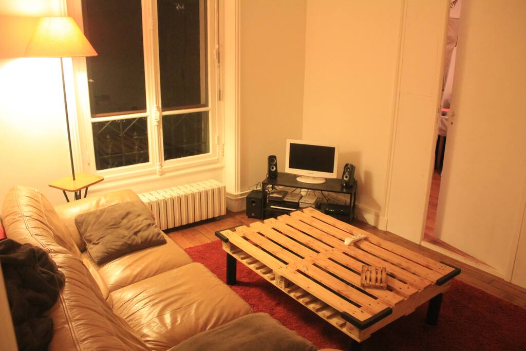 The living room by night...