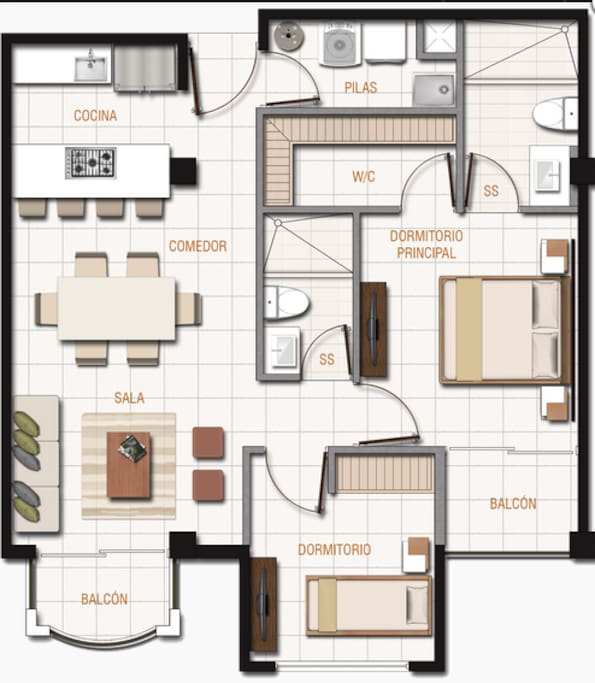 Apartment distribution