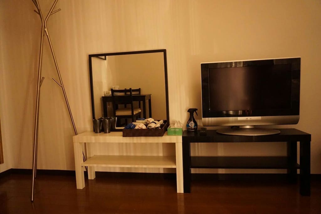 you can watch TV.