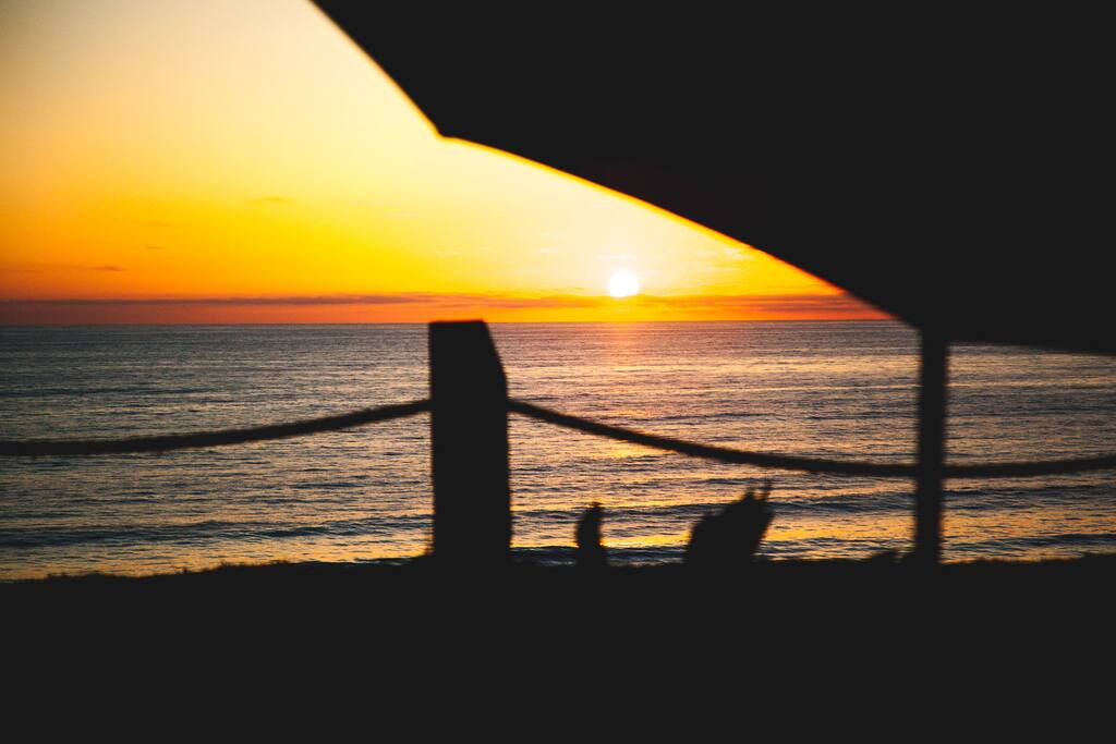 Sunset from your private patio!