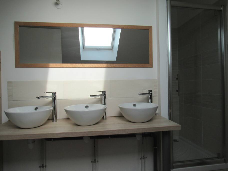 salle de bain douche+baignoire