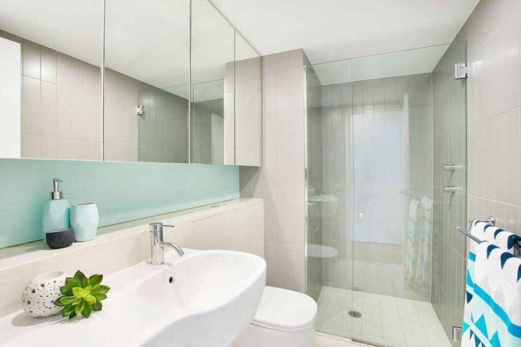 Two beautiful bathrooms