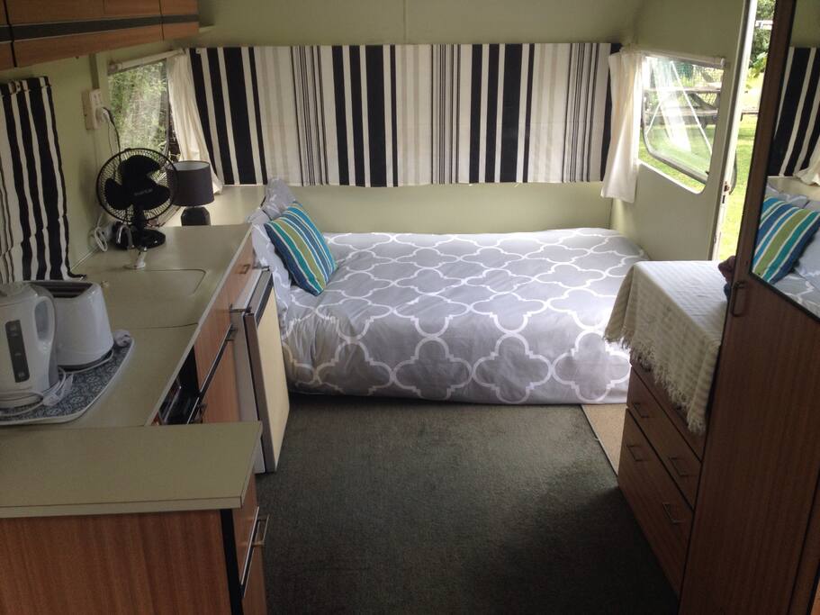 The bed is not full double size.