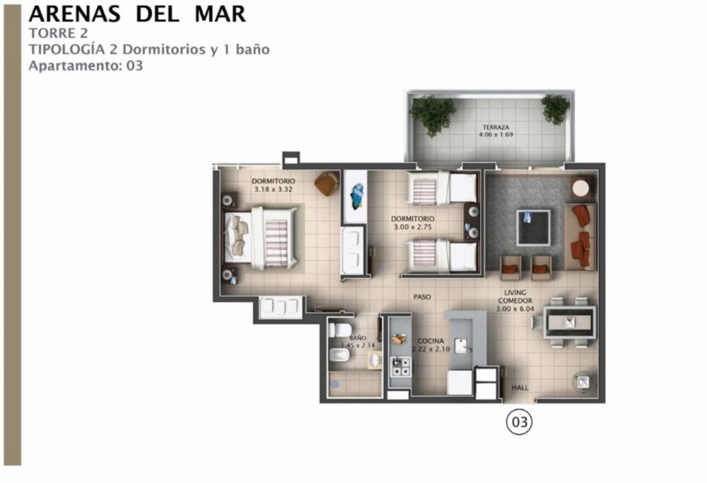 Indicative layout from sales brochure