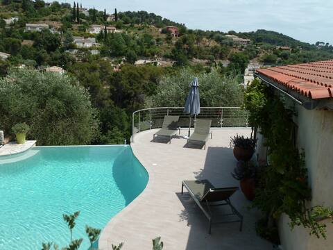 Villa "Jardin secret ", on the heights  of Nice