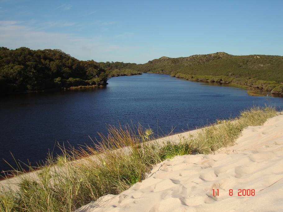 Walk or paddle to the dunes and lose yourself in Perth's last unspoiled river ecosystems