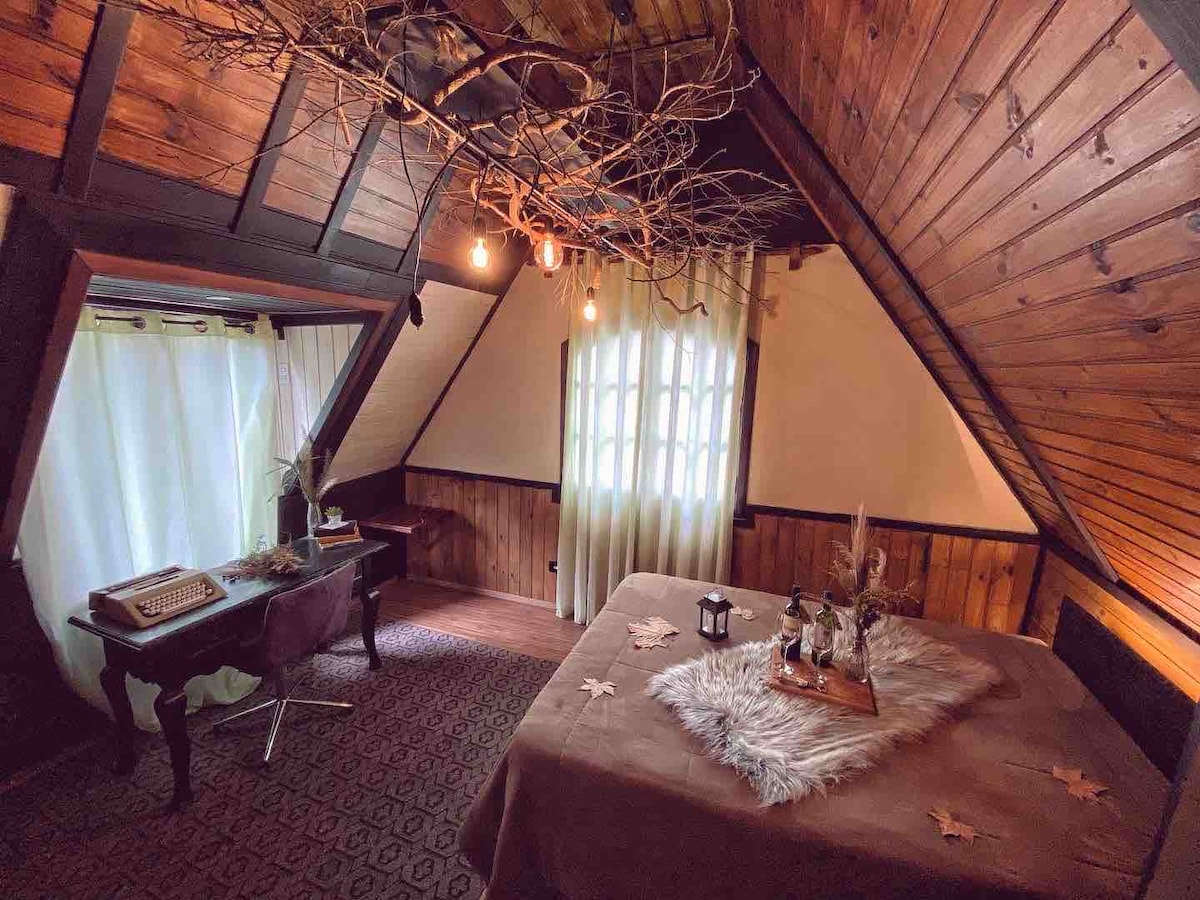 Ne vous inquiétez pas ! Notre fenêtre droite a des volets à l'extérieur, qui peuvent être fermés pour obscurcir encore plus la pièce :)